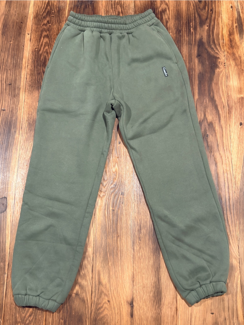 Olive Green Track Joggers - Casual Women's Sweatpants